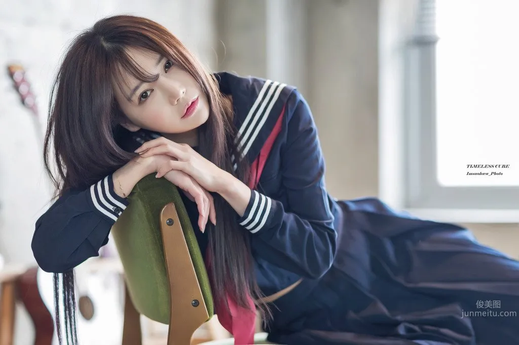 Han Ga Eun- 性感妖娆制服寫真 50