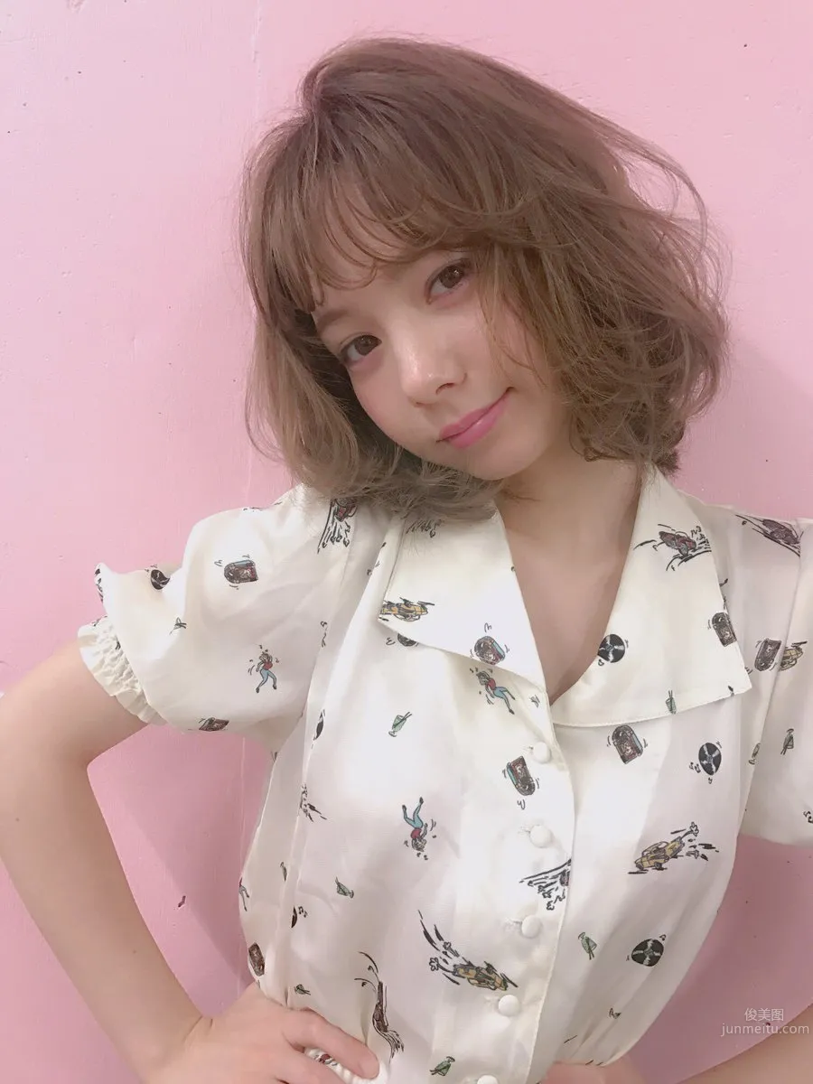 柴田彩菜- 日意混血蘿莉俏皮私房照 1