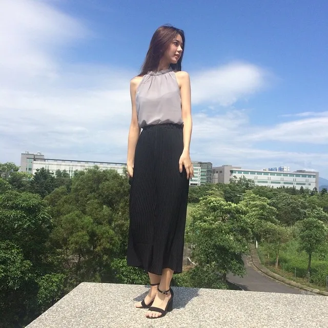 中德混血美女鄭伊庭 甜美臉龐激似女神Angelababy 2