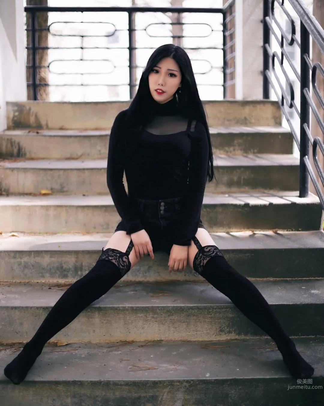 韓國美女조달쏭 街頭性感寫真美圖 13