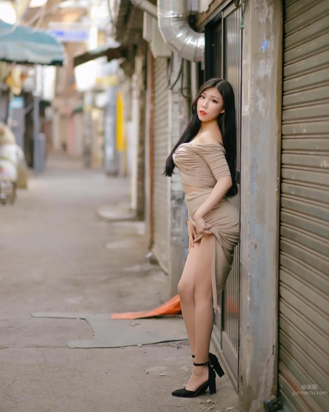 韓國美女조달쏭 街頭性感寫真美圖 27