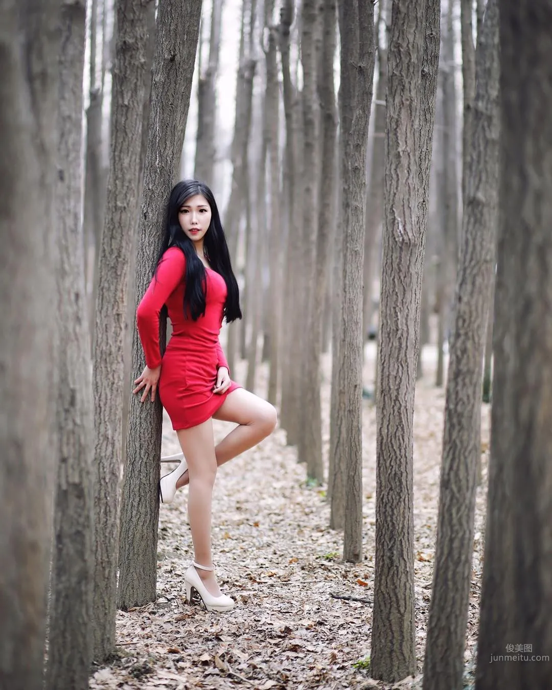 韓國美女조달쏭 街頭性感寫真美圖 6