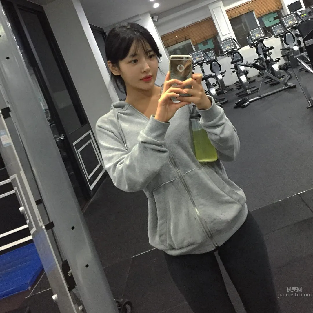 韓國健身正妹Kang Su一出場讓全健身房都傻了 24
