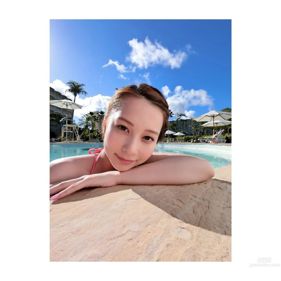 日美混血丹羽仁希 夏日清凉养眼私房照_0