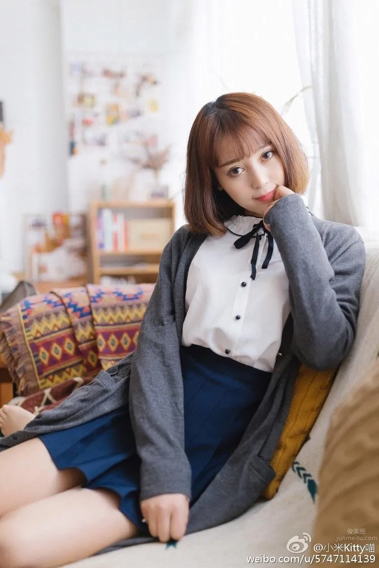 清纯少女小米Kitty喵 微博私房定制写真_2
