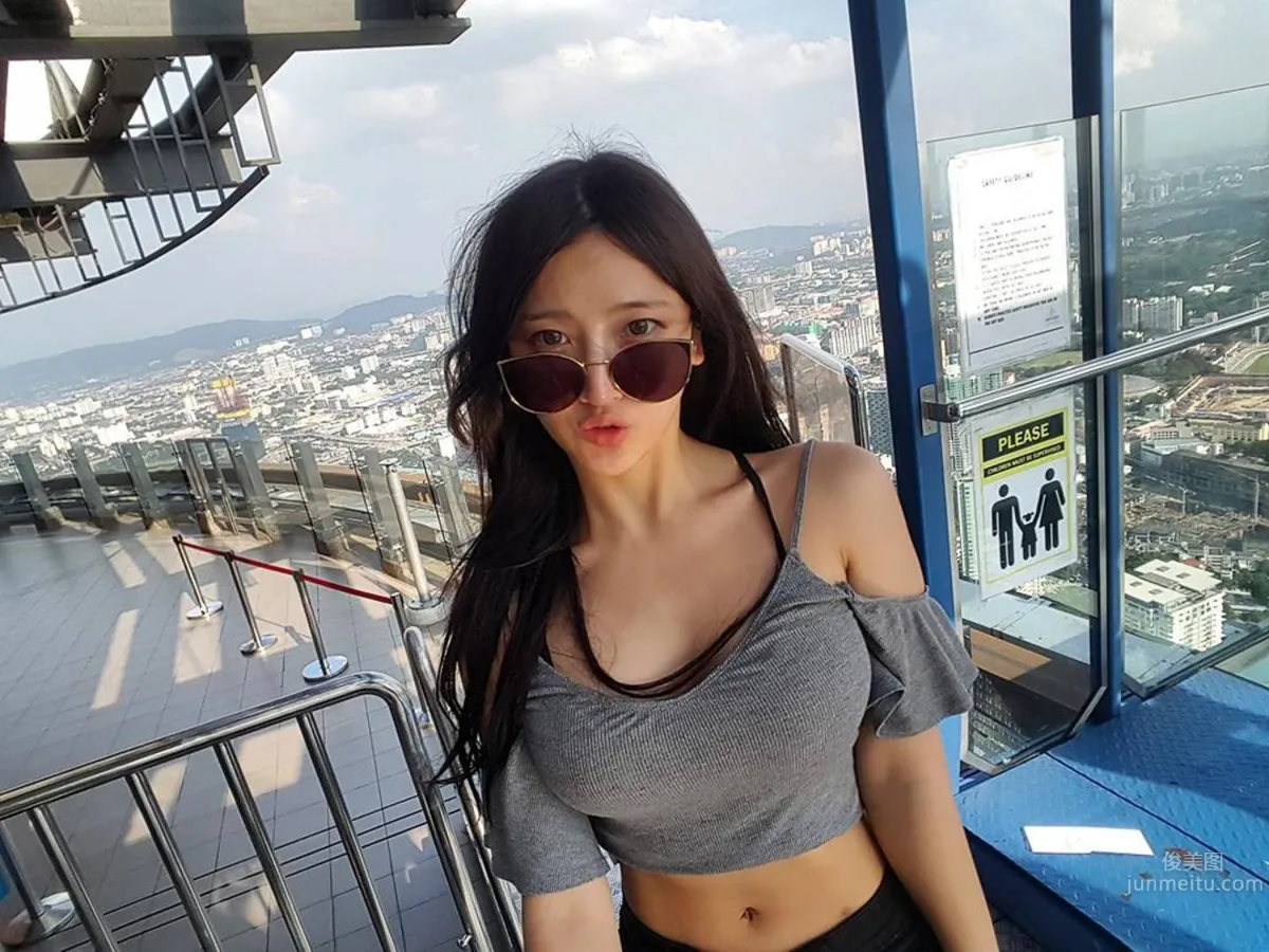 韓國健身美女박세리 緊身上衣超狂身材 14