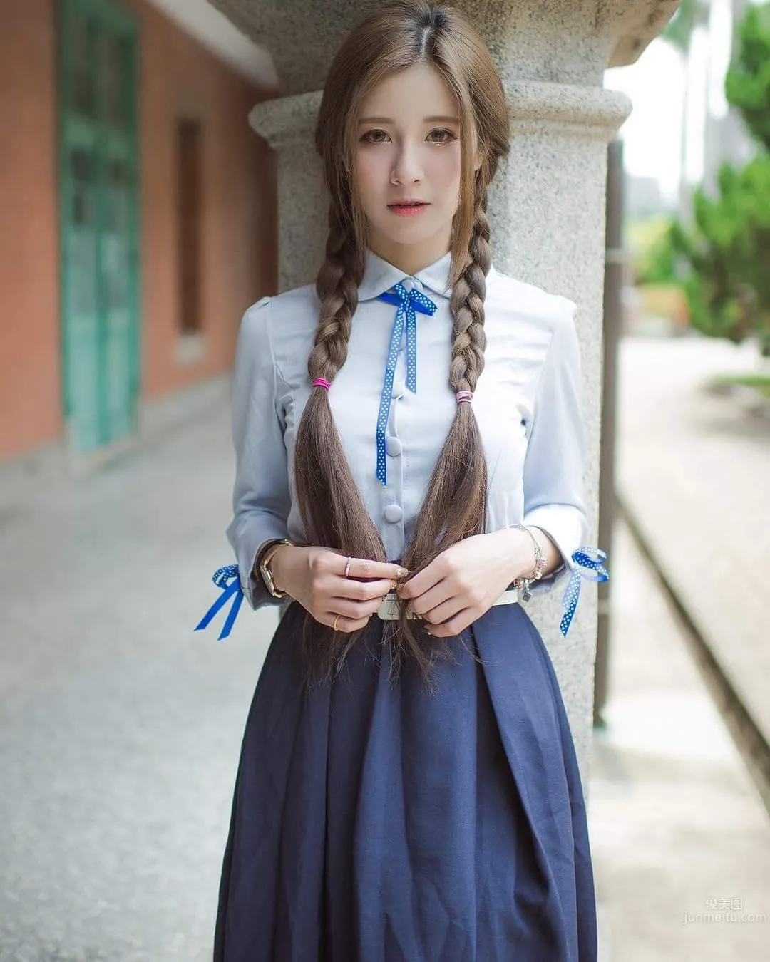 萌感美少女来袭！清新甜美的牙套妹陈可颉_15