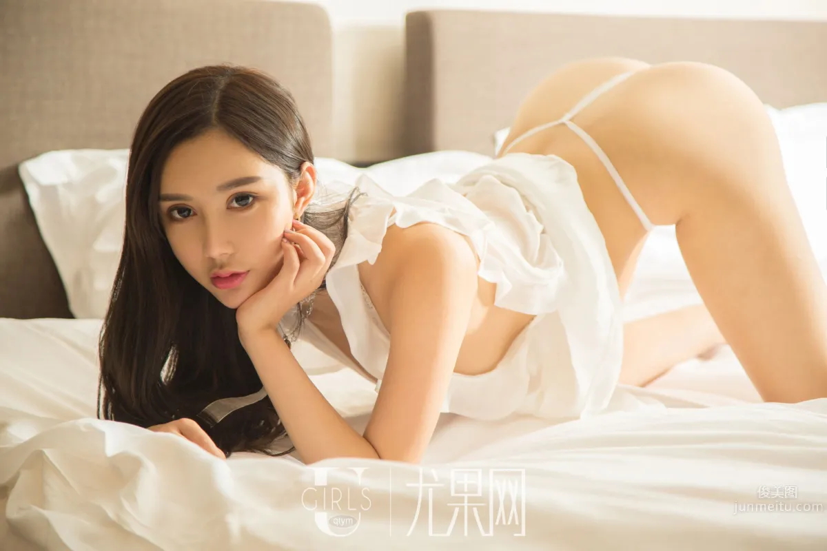 尤果新女神安柔 蕾丝纱裙秋波不停_32