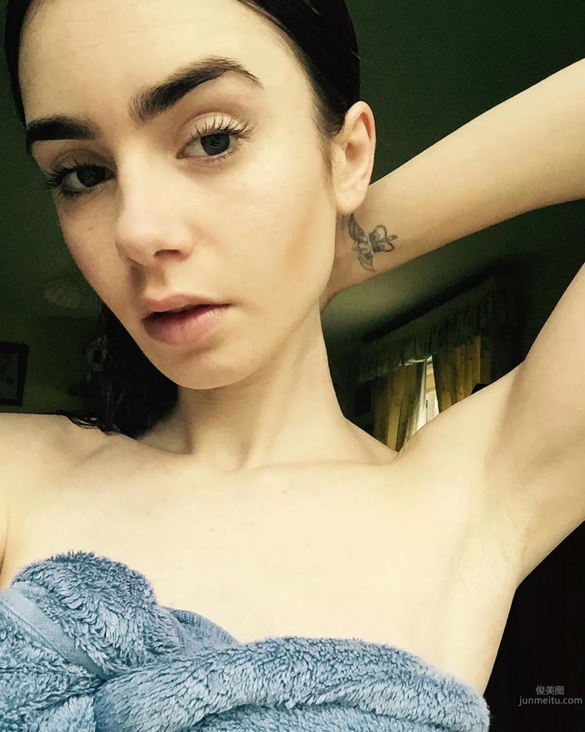英美混血莉莉·柯林斯 自然美女大方素顔照 20