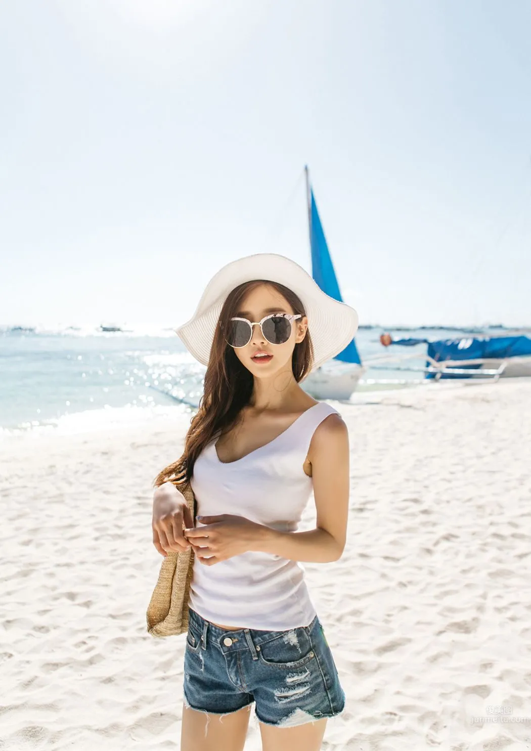 南韓美人孫允珠 唯美系吊帶内衣三 27