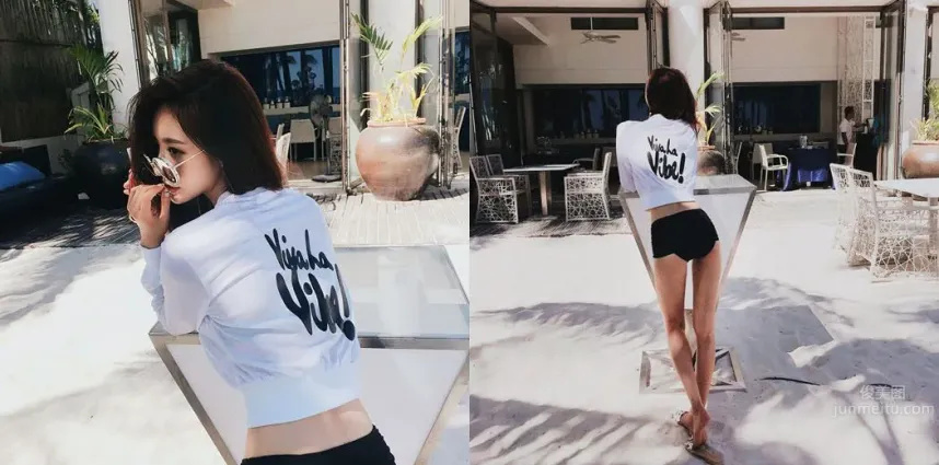 南韓美人孫允珠 唯美系吊帶内衣三