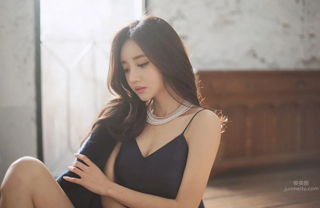 南韓美人孫允珠 唯美系吊帶内衣二 4