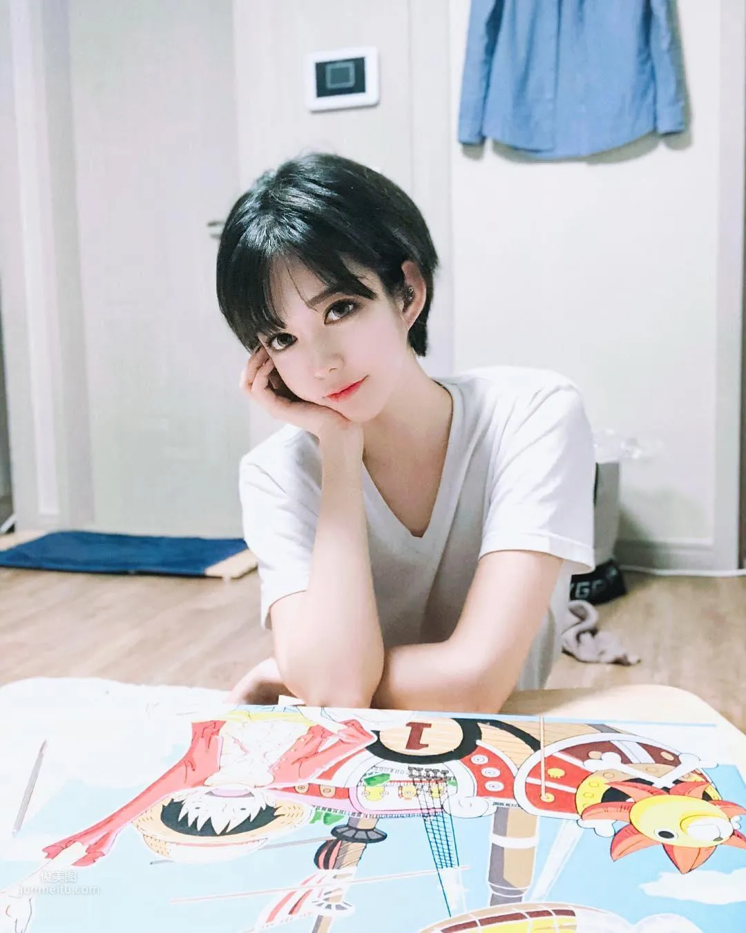 韓國短發美人崔疎曳私房照 4