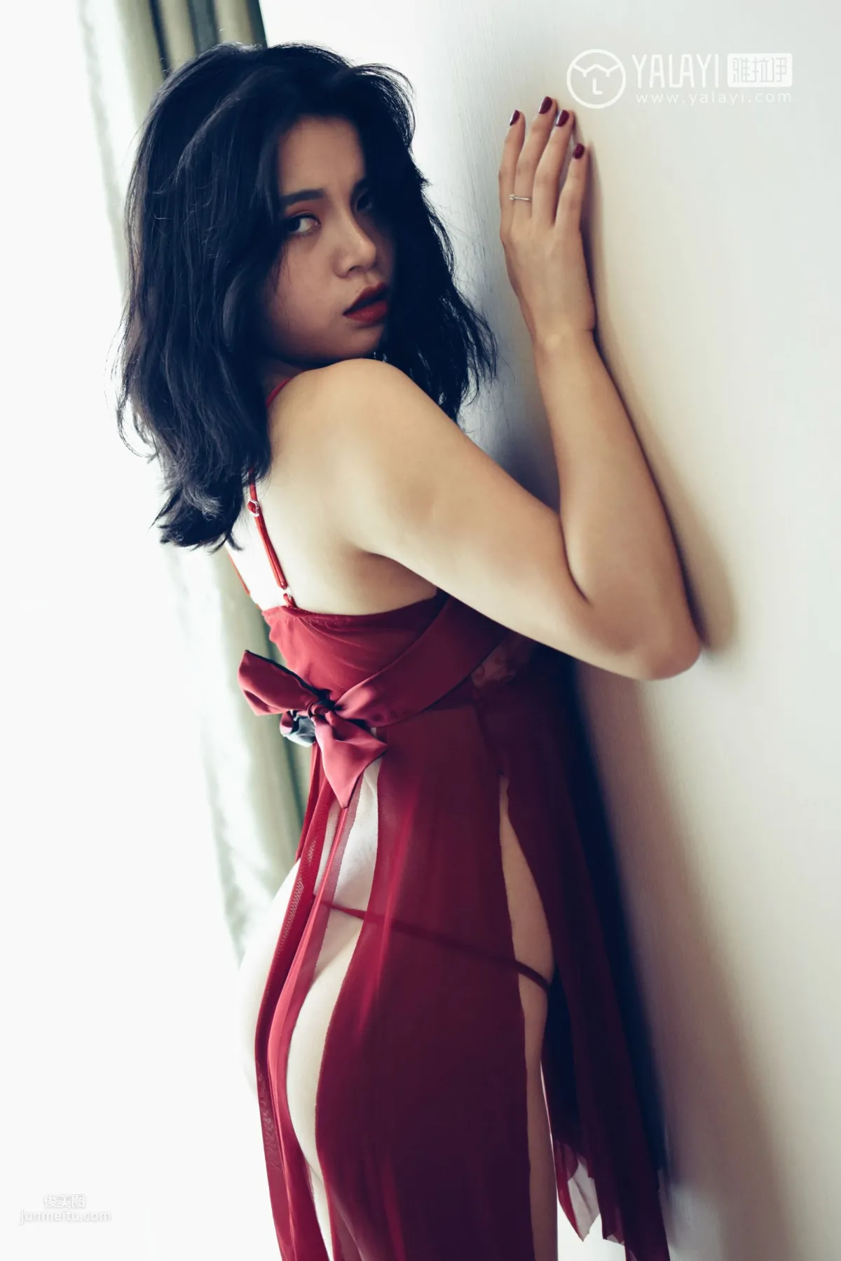 米心蕊- [YALAYI雅拉伊] Y014《心蕊的紅色睡袍》 22