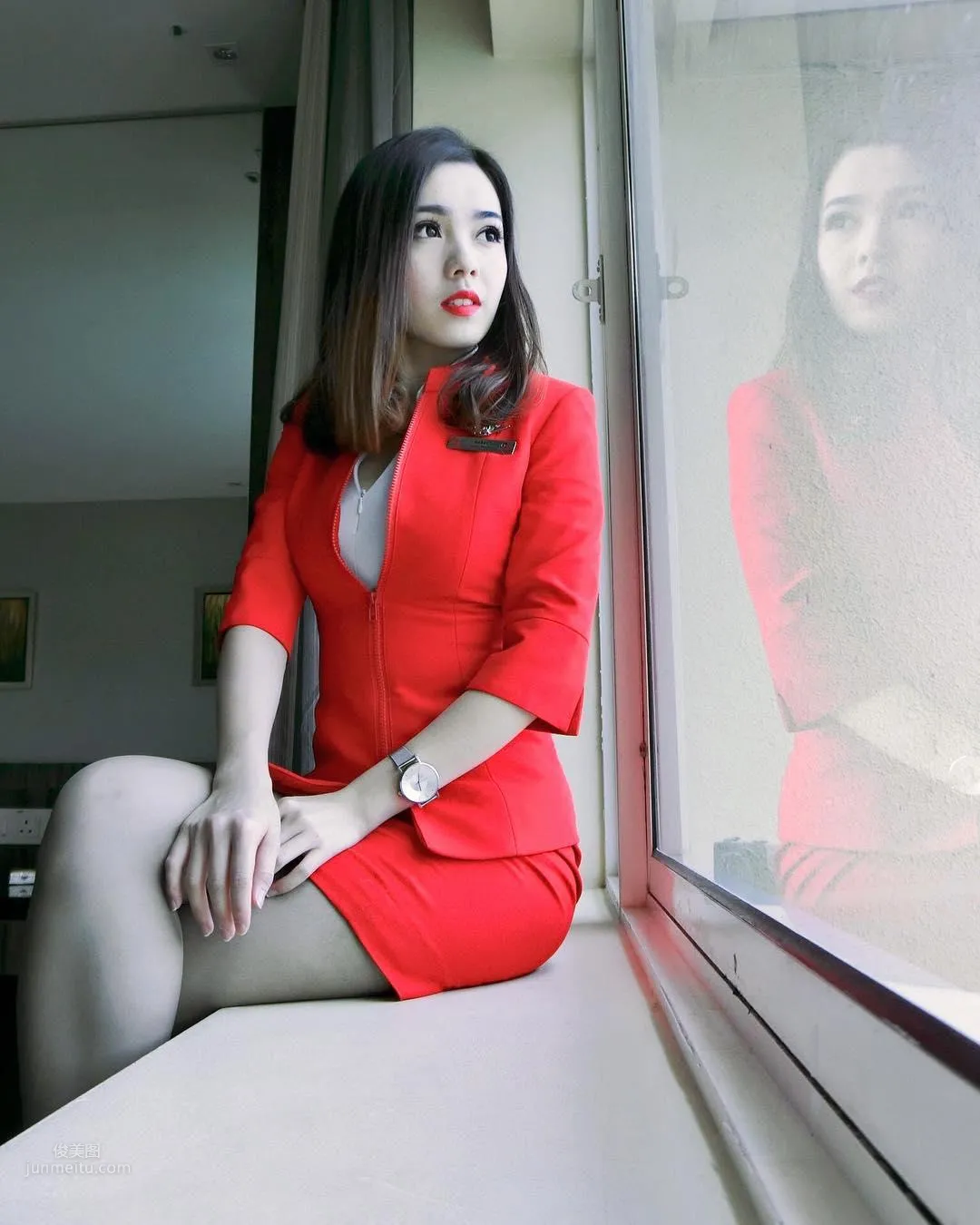 亞航正妹空姐Mabel Goo，偷拍照網絡瘋傳意外爆紅 7