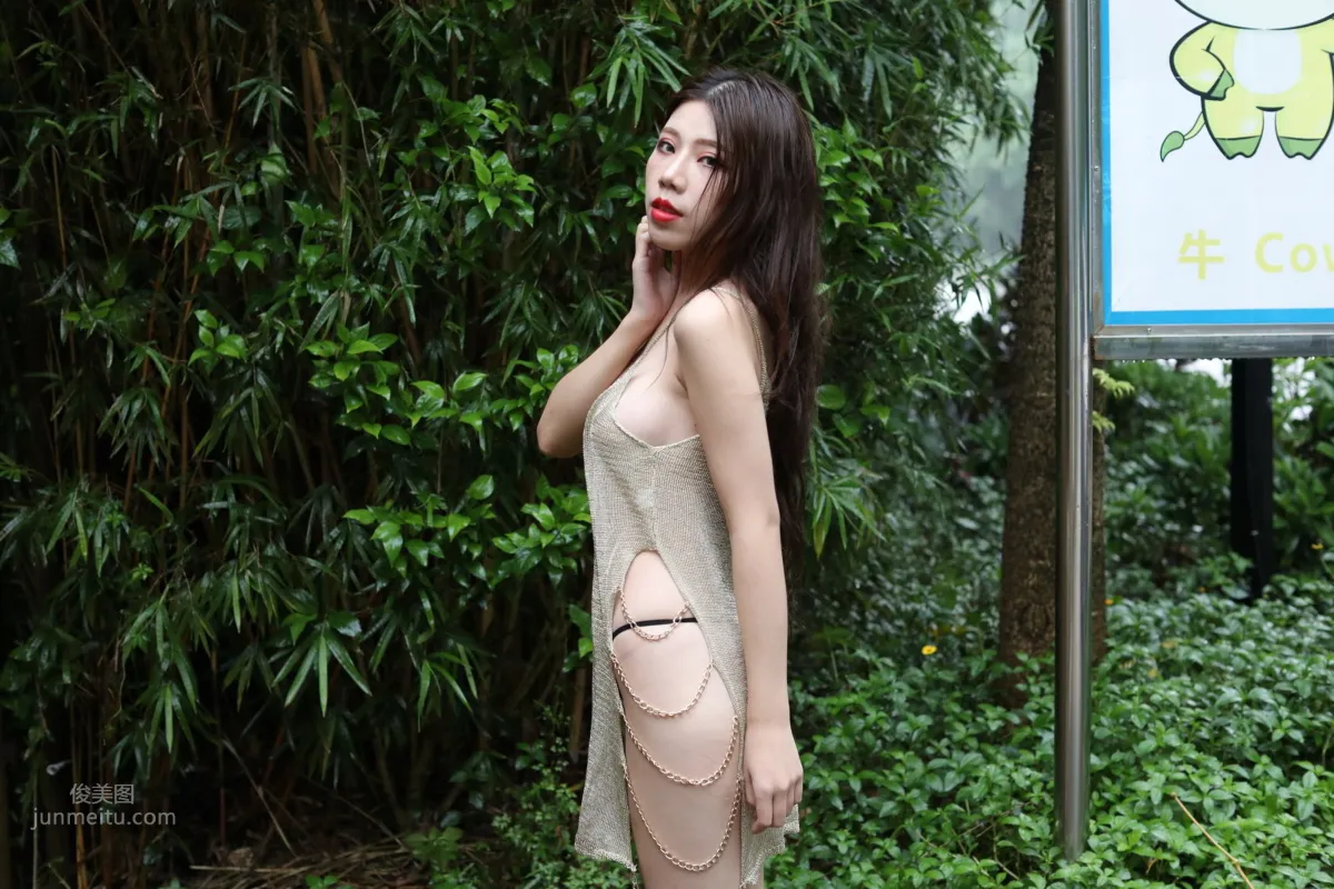 冰冰兒- 超短牛仔熱褲性感半透明小吊帶 63