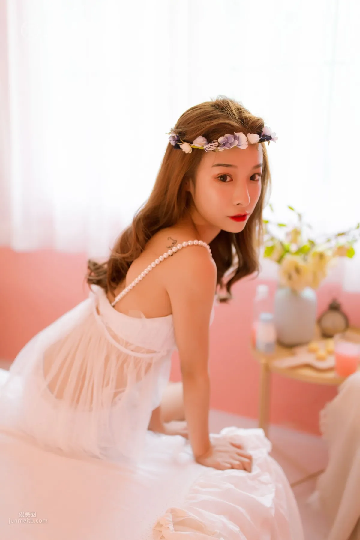 [YALAYI雅拉伊] 2019.03.27 No.099 粉色系少女私房 倩微微_9