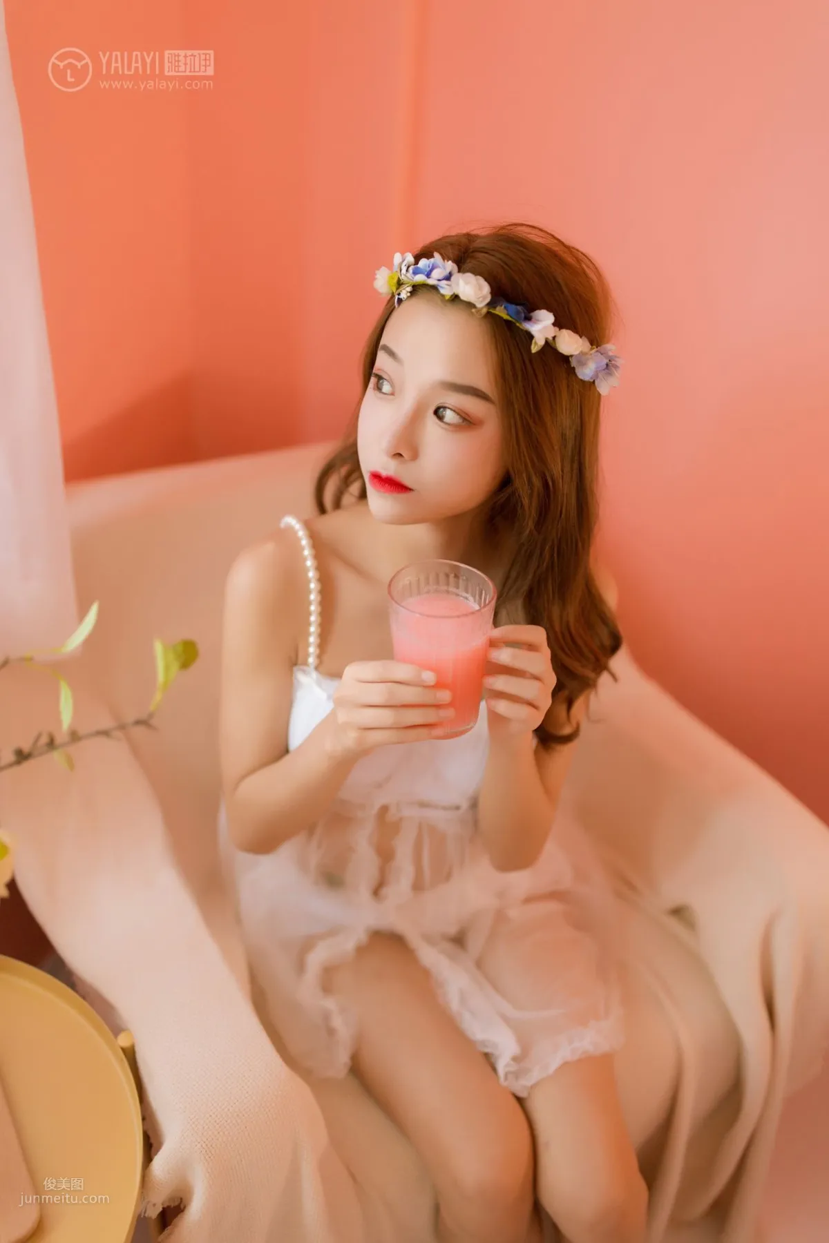 [YALAYI雅拉伊] 2019.03.27 No.099 粉色系少女私房 倩微微_26