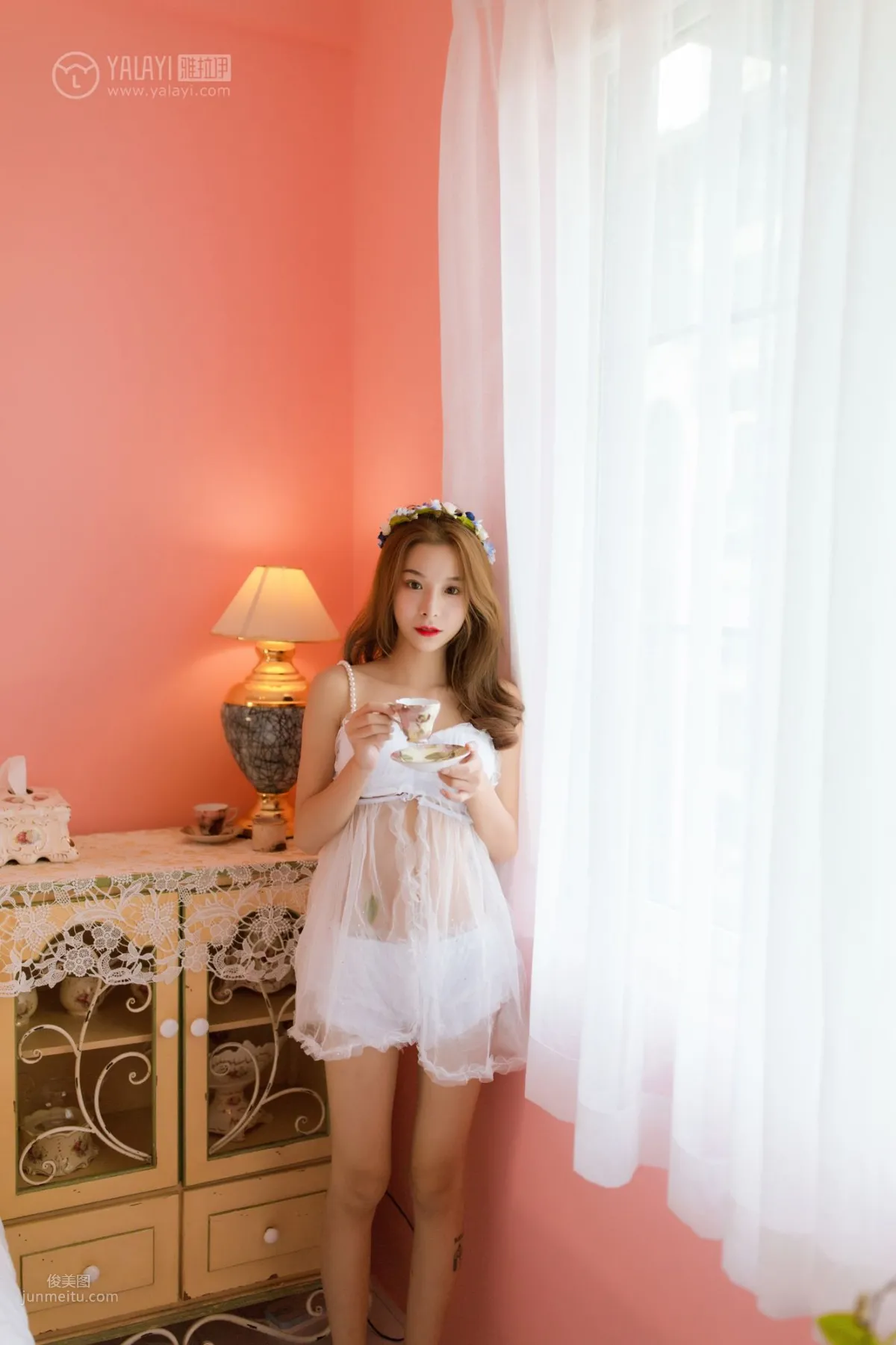 [YALAYI雅拉伊] 2019.03.27 No.099 粉色系少女私房 倩微微_11