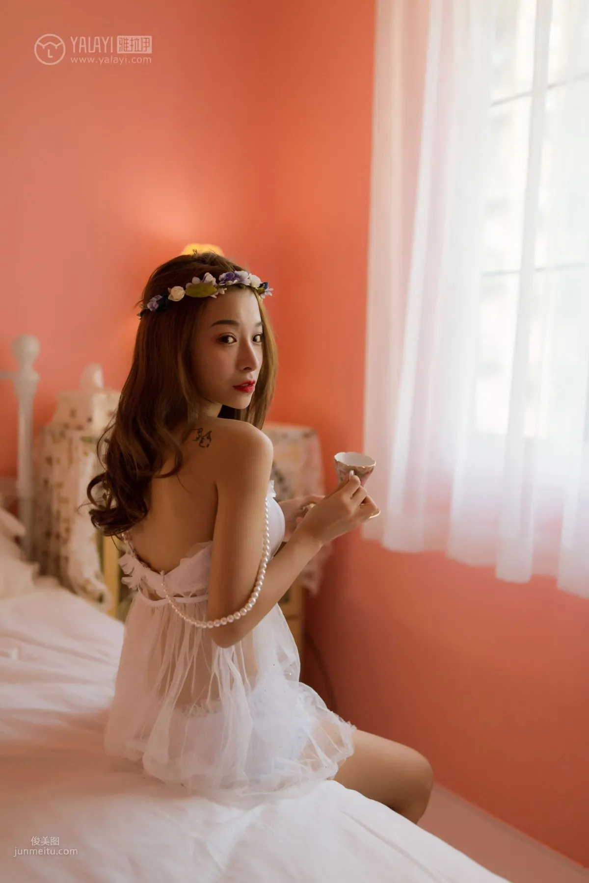[YALAYI雅拉伊] 2019.03.27 No.099 粉色系少女私房 倩微微_16