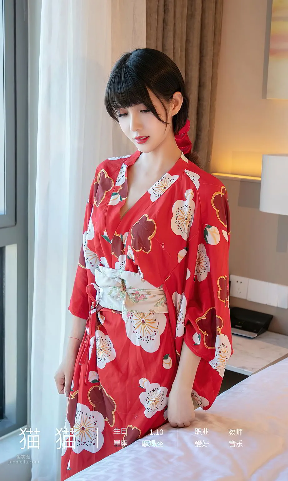 貓貓多情的貓咪 婀娜多姿的日式少女 4