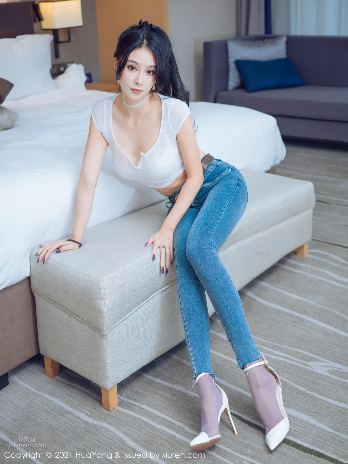 [HuaYang] 2021.05.20 VOL.405 蓝夏Akasha_1