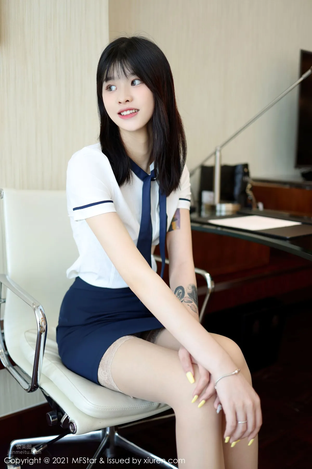 新人模特77qiqi 校園風格學生裝 5