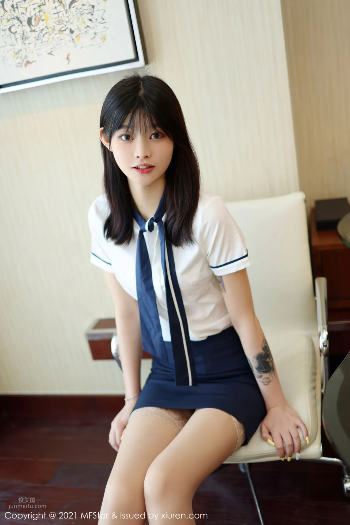 新人模特77qiqi 校園風格學生裝 2
