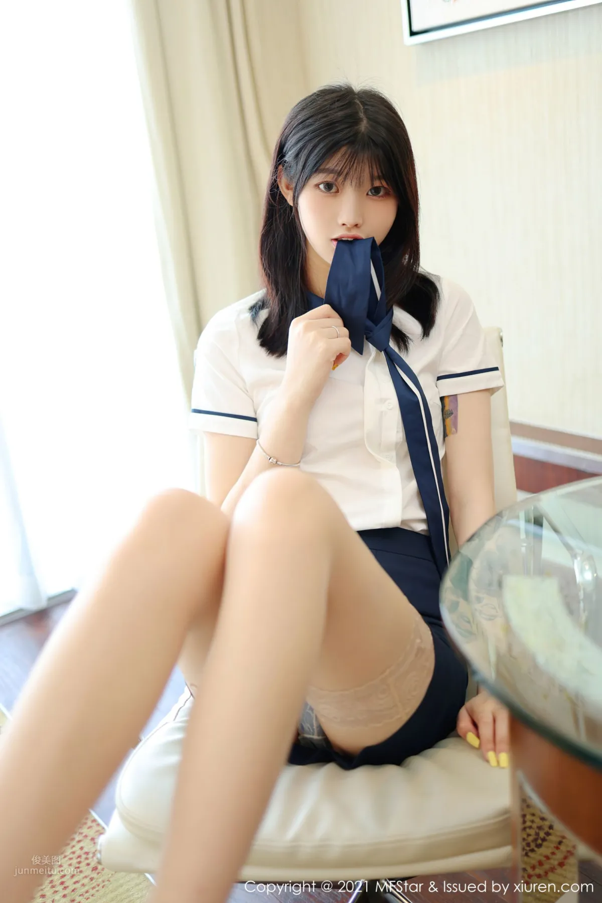 新人模特77qiqi 校園風格學生裝 21