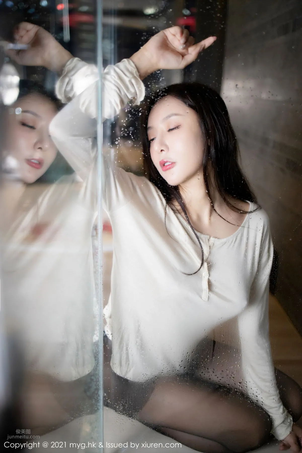 濕身女神王馨瑤 浴室花瓣浴系列 38