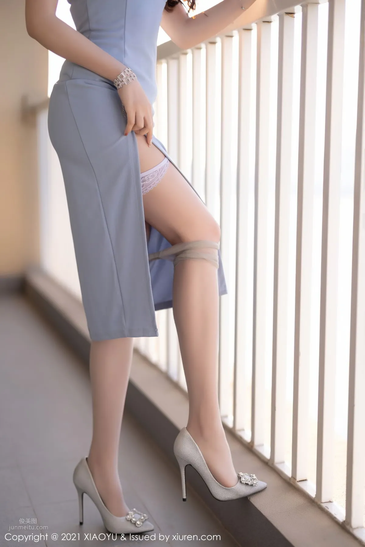 宅男女神芝芝Booty 長裙與精緻内衣 21