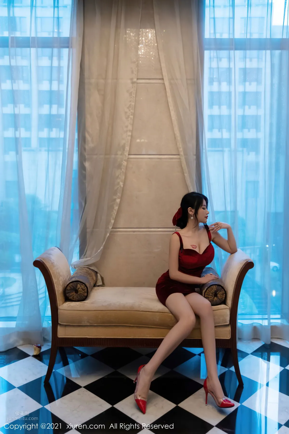 豐腴有緻的美七 紅色緊身衣主題 8