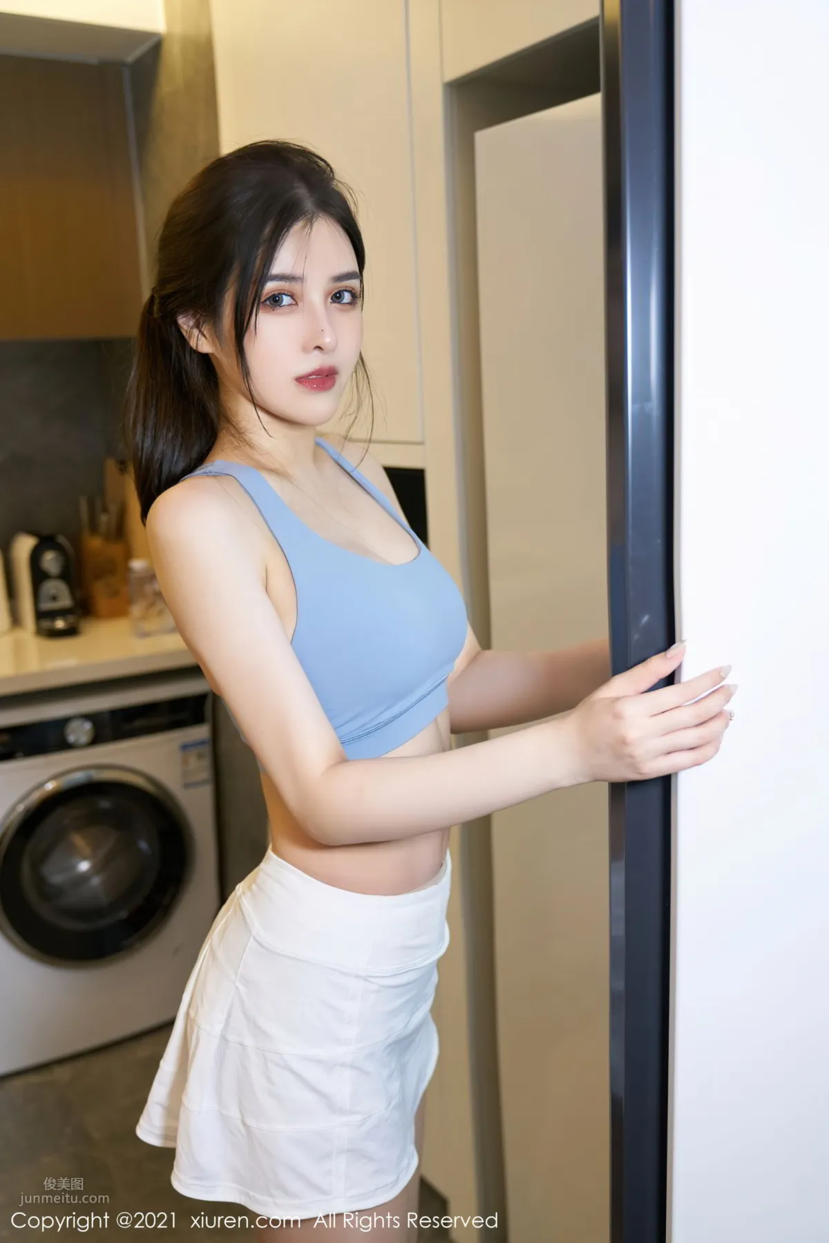 運動女友韓靜安 浴室場景曼妙淋漓 7