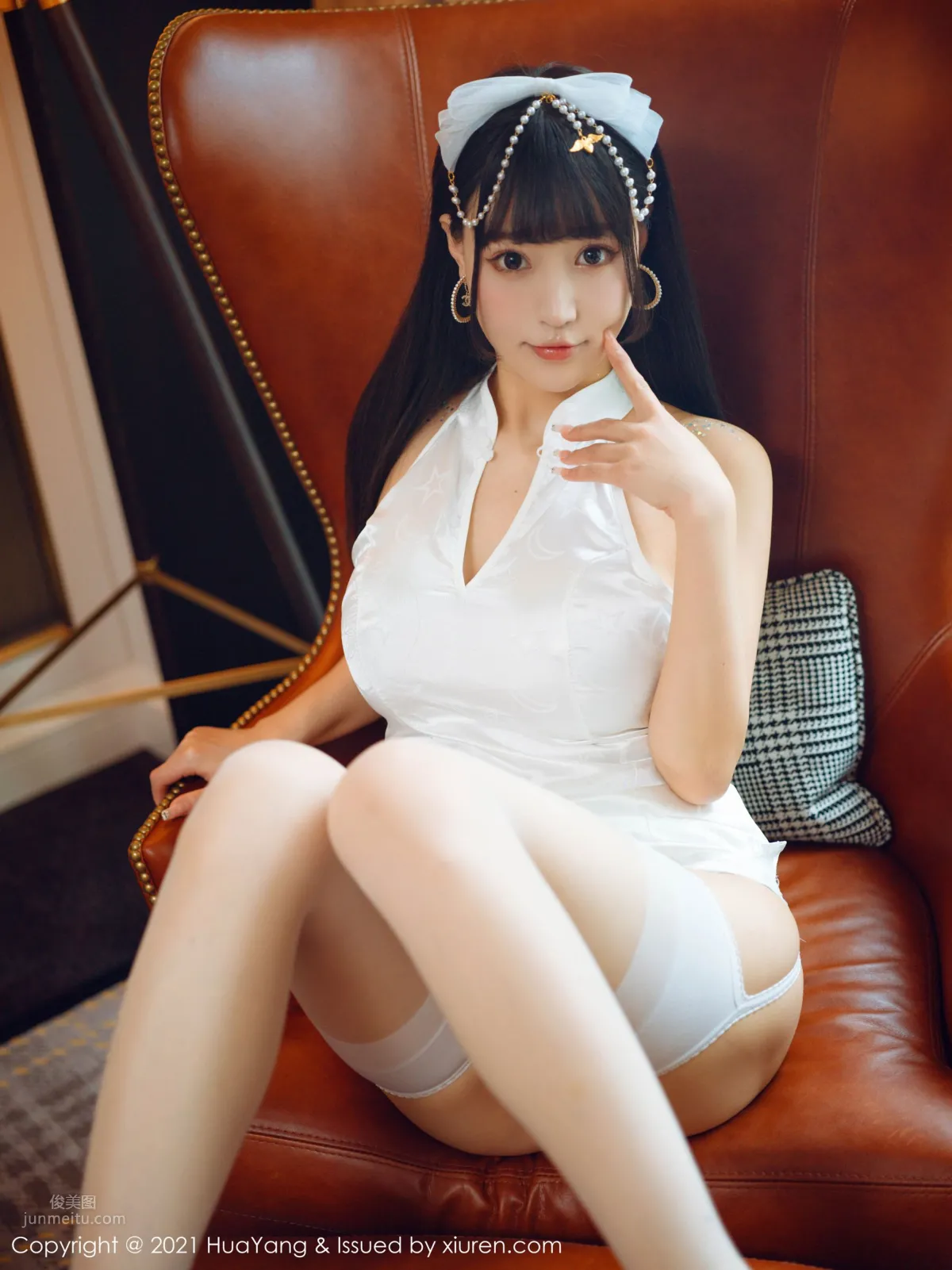 朱可兒的白色旗袍 farel參與私人訂制 17