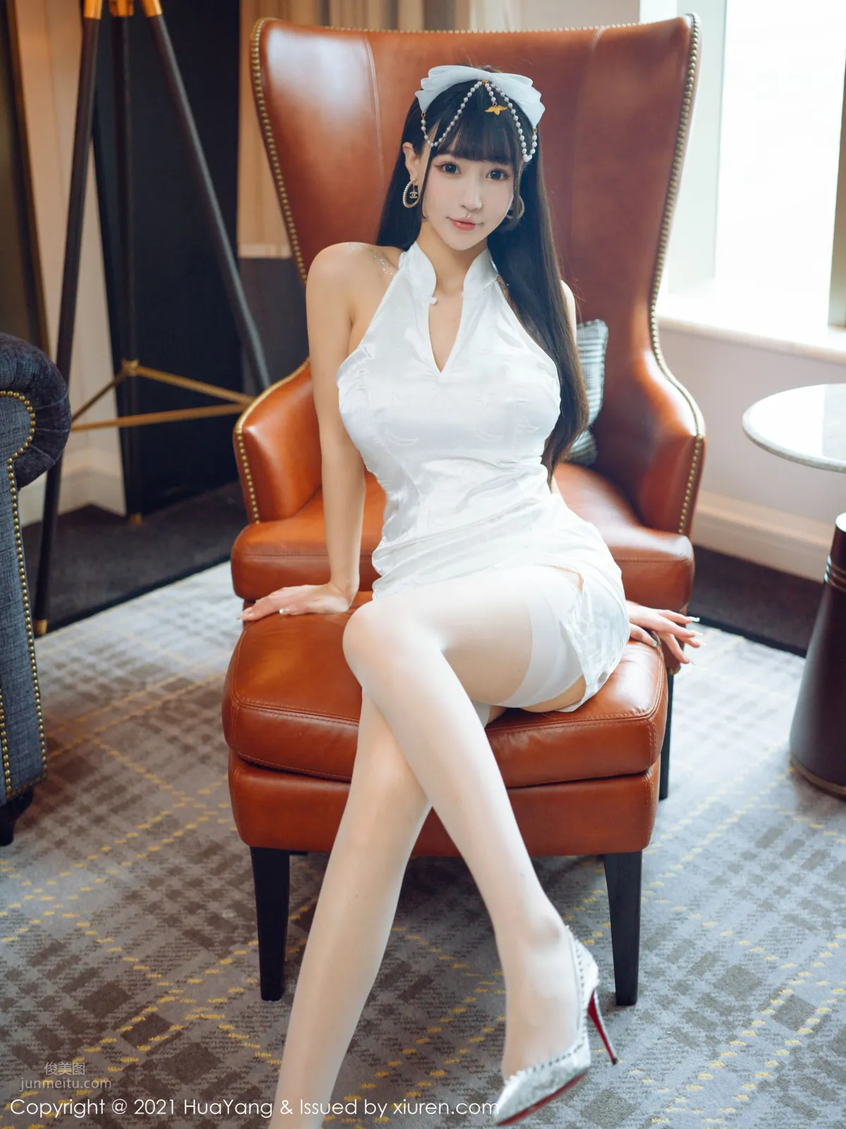朱可兒的白色旗袍 farel參與私人訂制 3