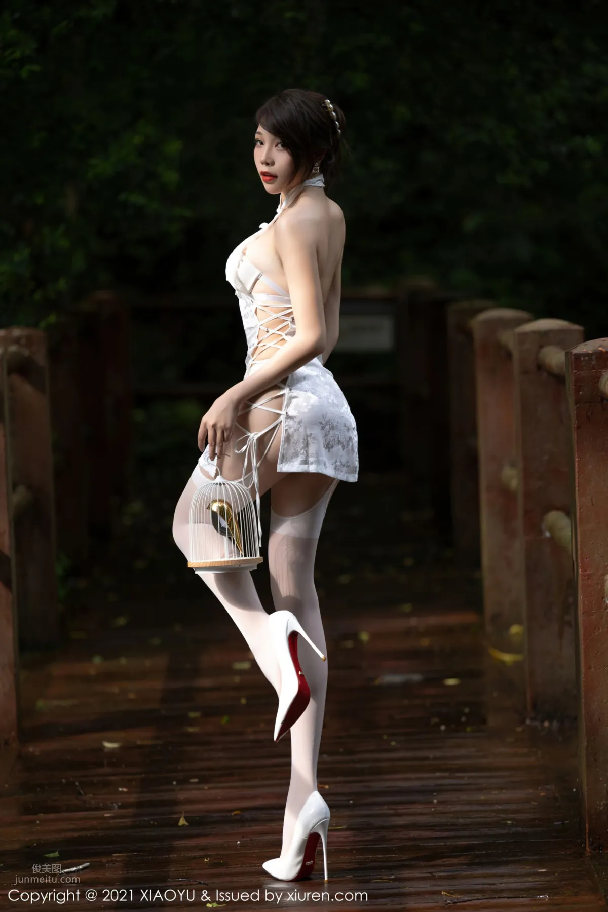 芝芝Booty山水林間 古典典雅浪漫旗袍 37