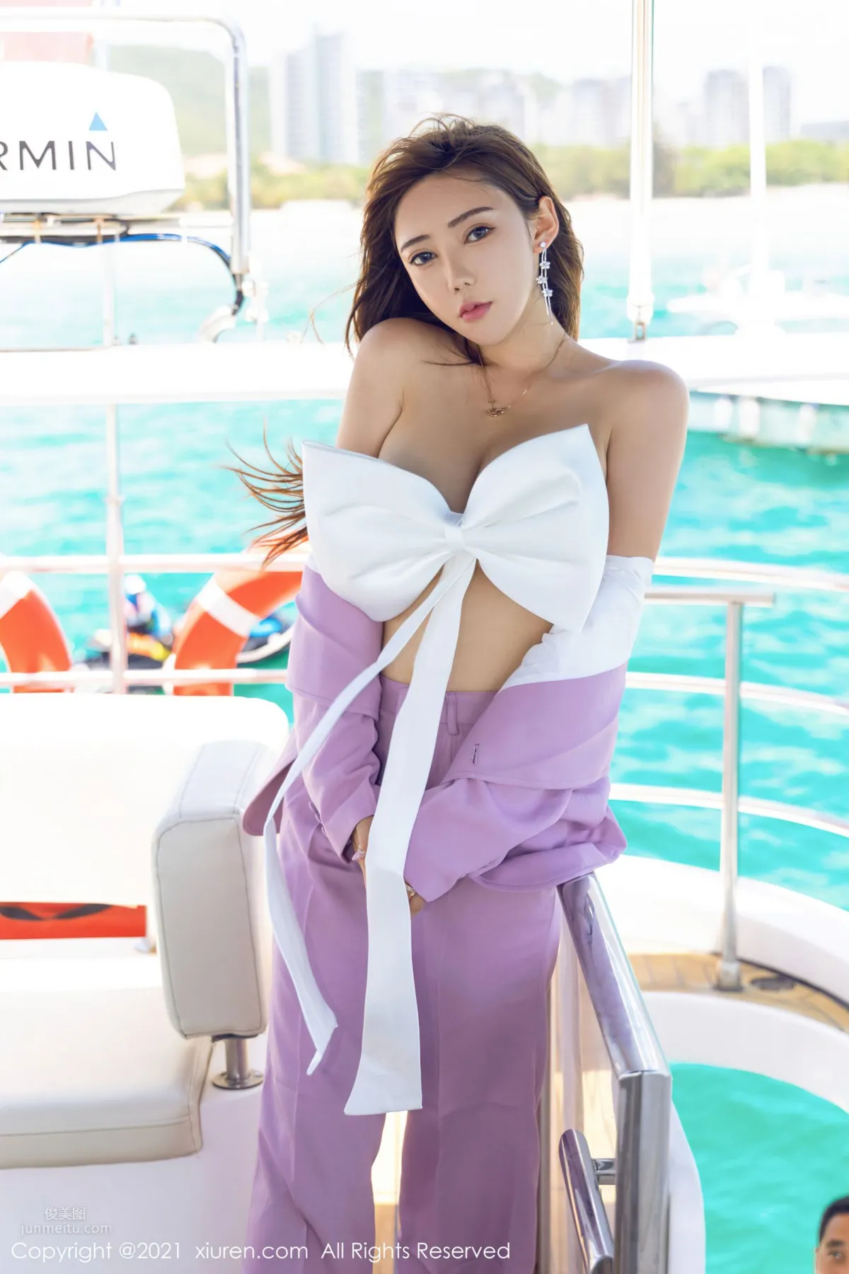 萌漢藥三亞旅拍 遊艇獨特禮結服飾 22