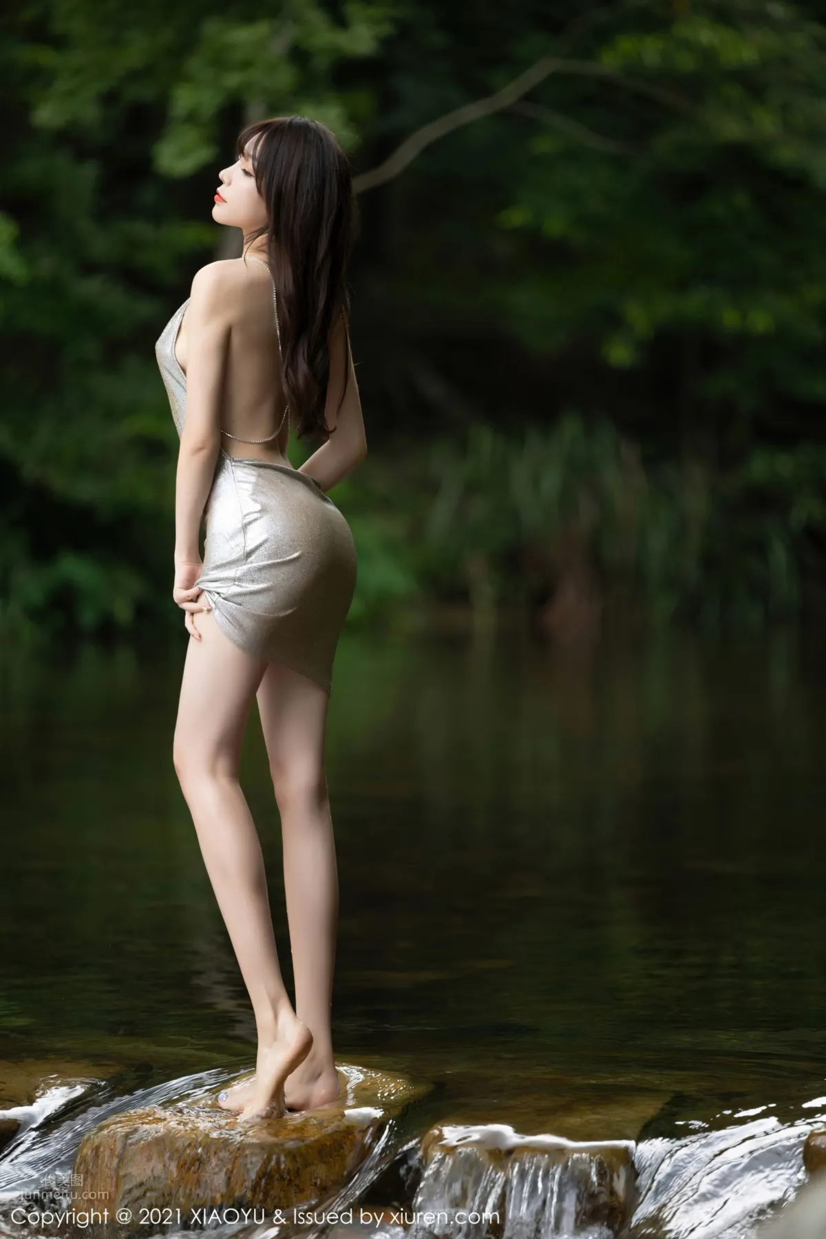 芝芝Booty山水林間 古典典雅浪漫旗袍 11