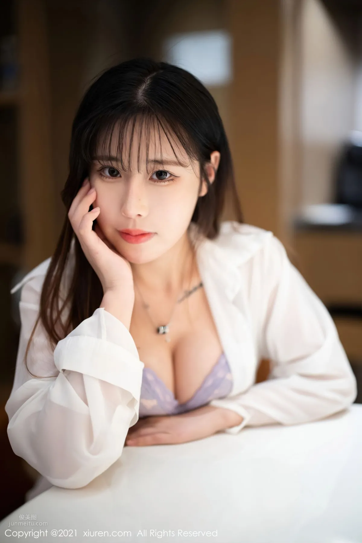 新人模特甜熙Dora 經典的白襯衫系列 6