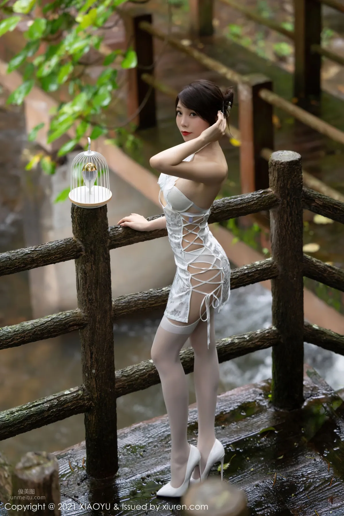 芝芝Booty山水林間 古典典雅浪漫旗袍 15