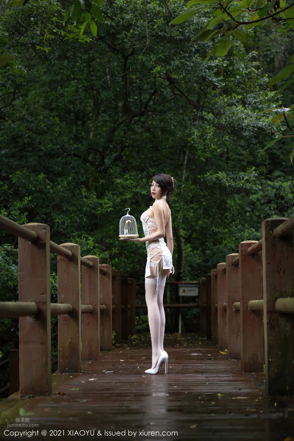 芝芝Booty山水林間 古典典雅浪漫旗袍 34