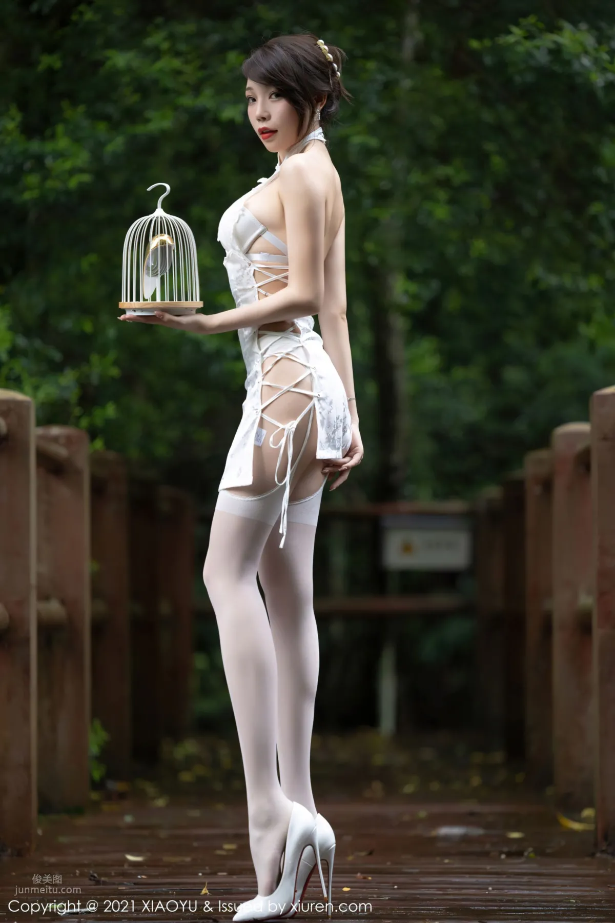 芝芝Booty山水林間 古典典雅浪漫旗袍 33