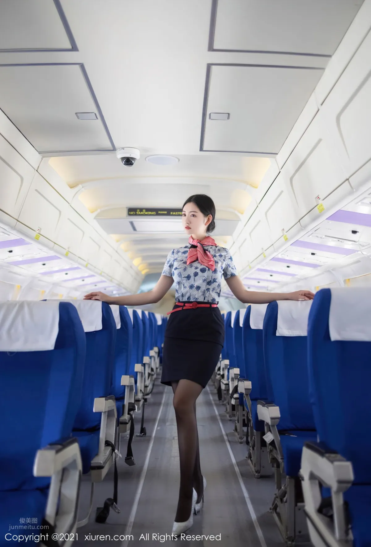 空乘女神沈夢瑤 真實的客機場景 5