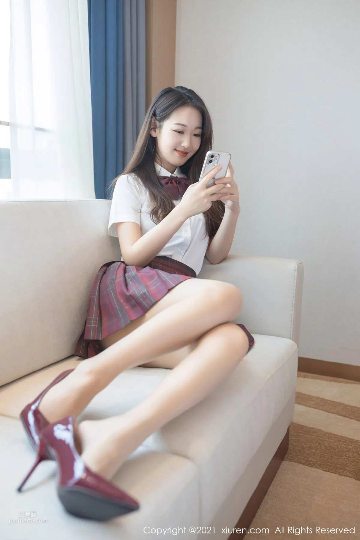 清純女神唐安琪 JK制服清純動人 18