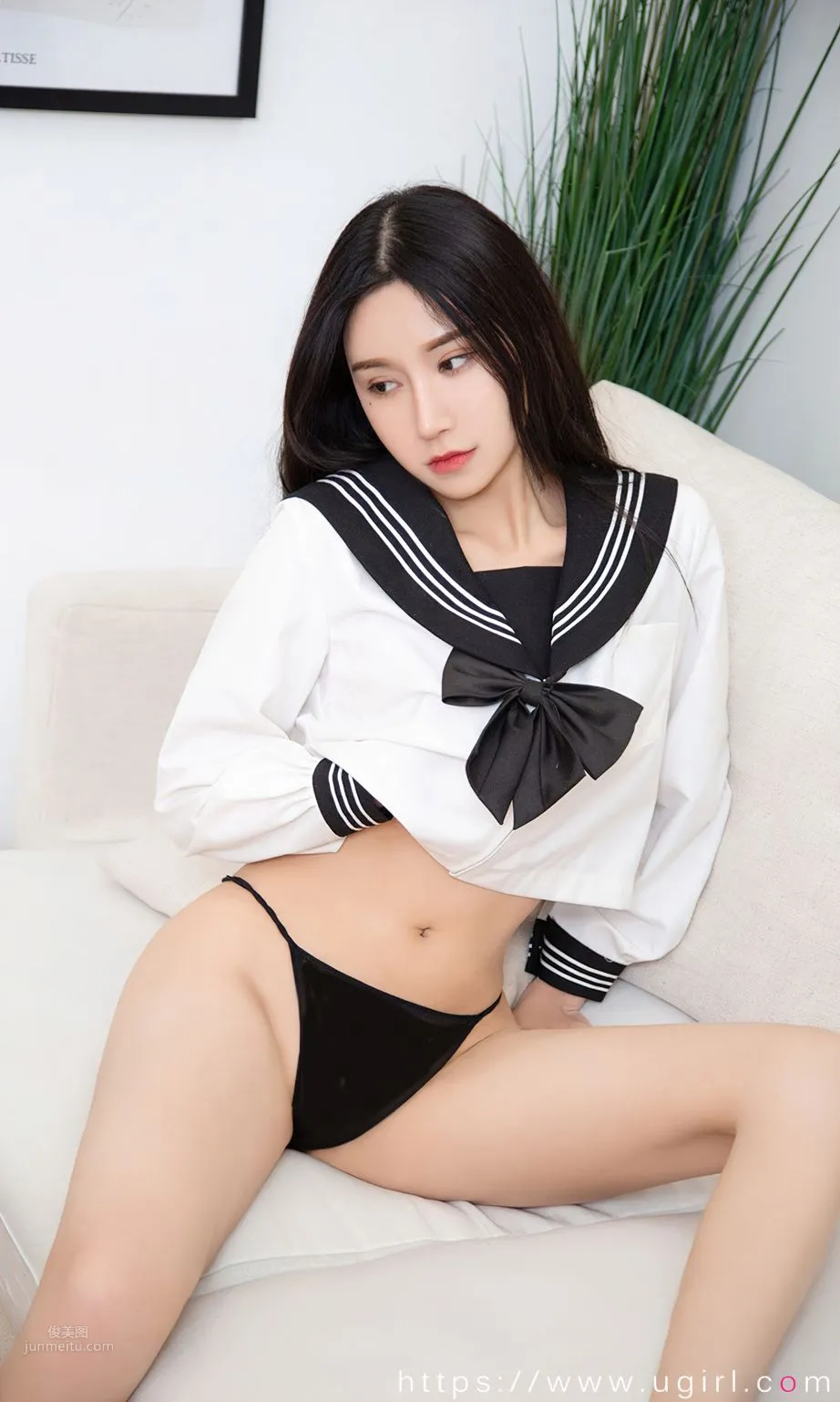 茯苓的全能制服 白底黑领日系满满_13