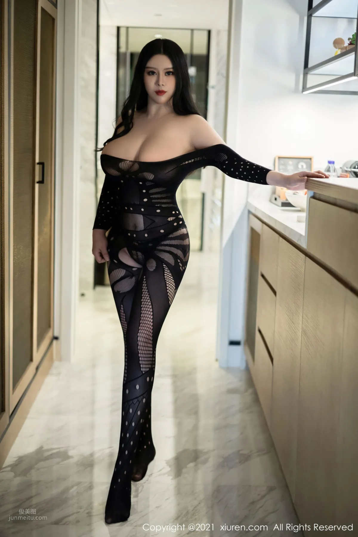豐腴模特戴渃欣 黑色服飾系列 19