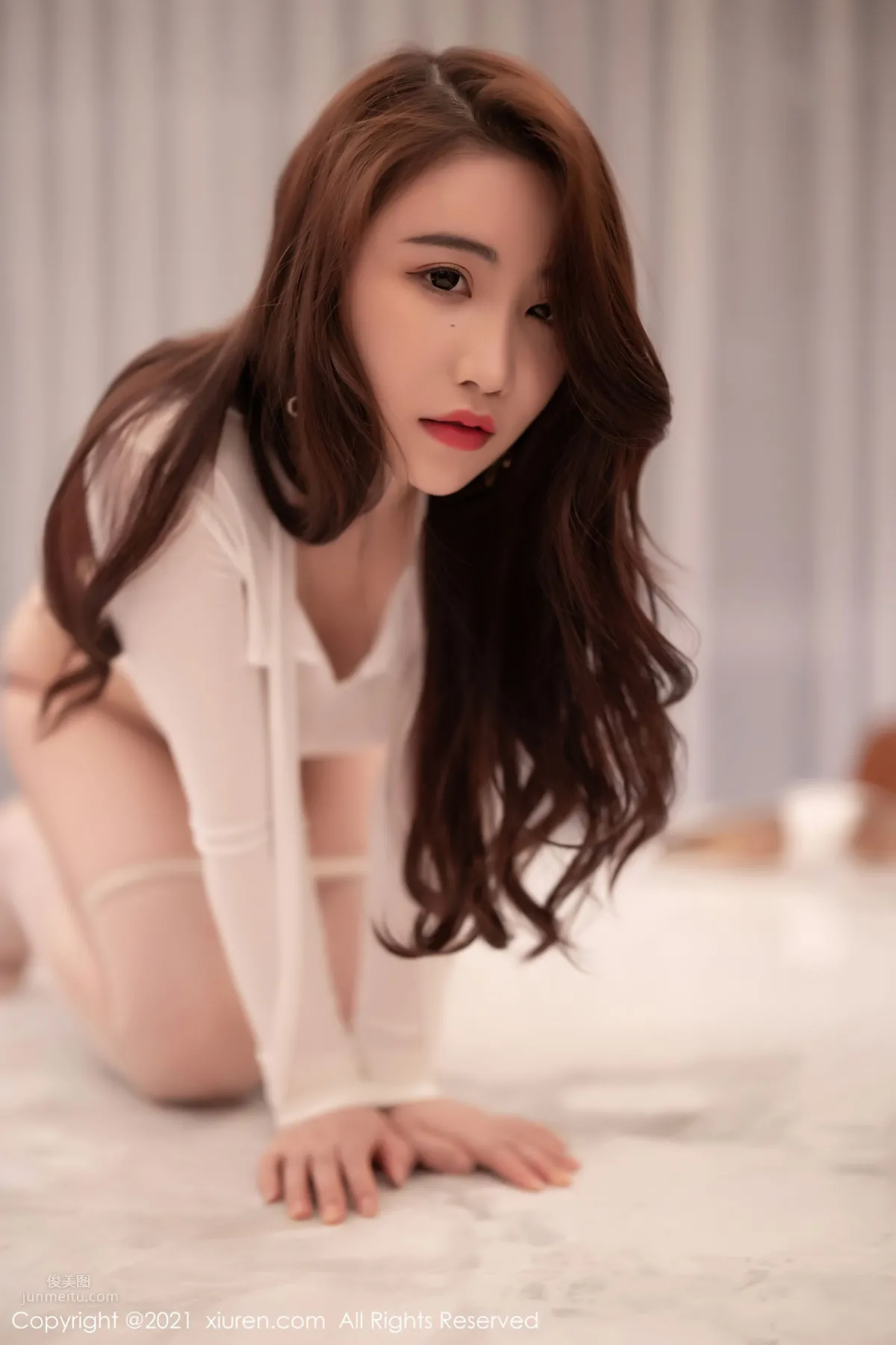 宅男女神绯月櫻 緊身的服飾與吊帶 93
