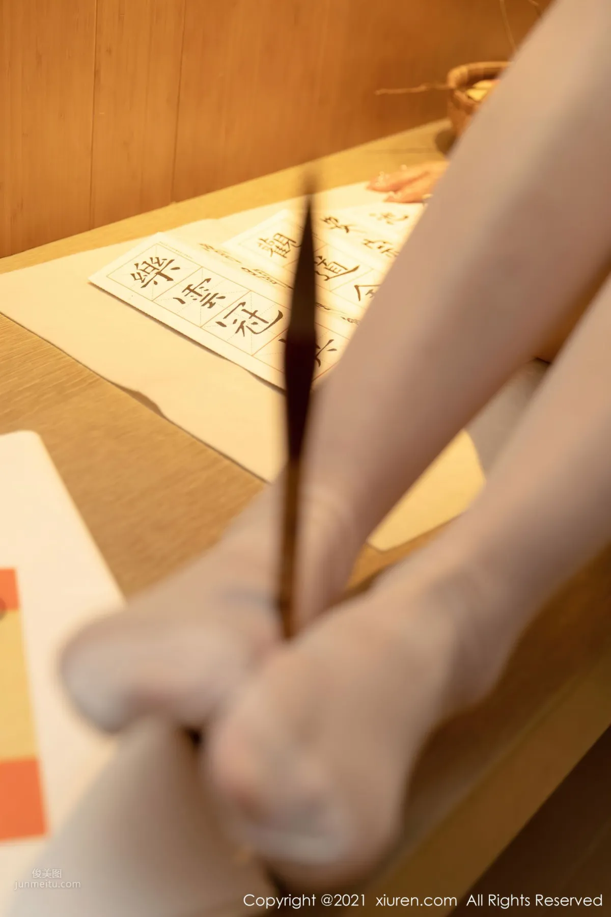 旗袍美人熊小諾 古典浪漫融入書法 43