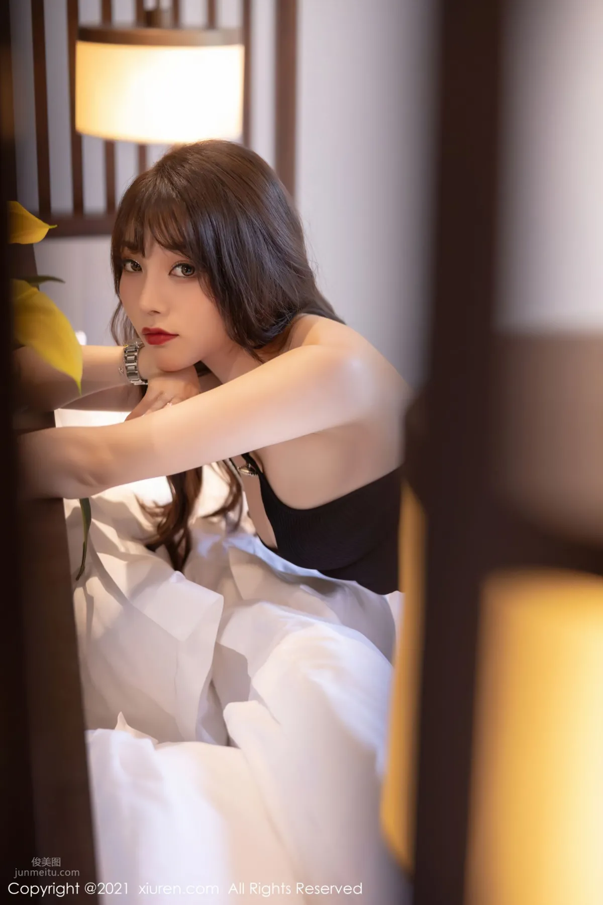 全民女神芝芝Booty 典雅多姿的吊裙 51