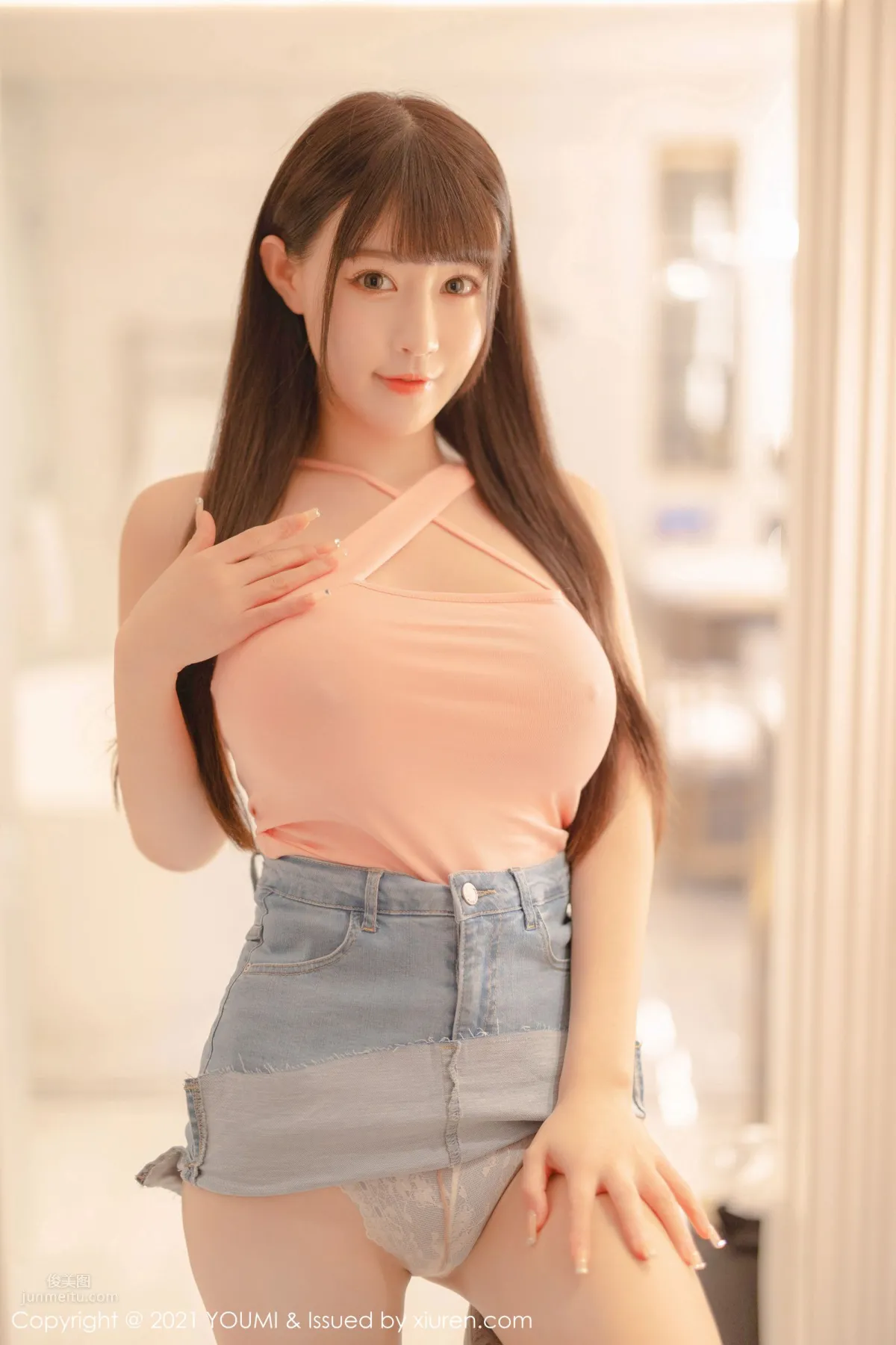 女神朱可儿Flower 粉色细腻的服饰_2